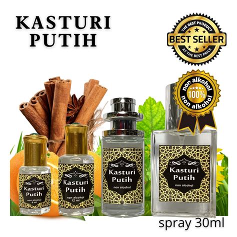 Jual Parfum Kasturi Putih Minyak Wangi Sholat Non Alkohol Parfume