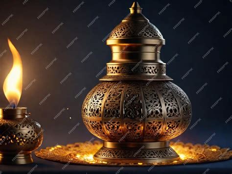 Premium Photo Eid Al Adha Lamp Background