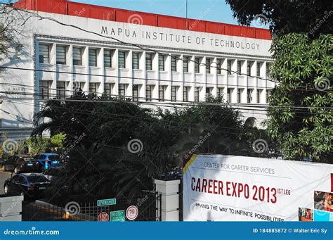 Mapua Institute Of Technology College Facade In Manila, Philippines ...