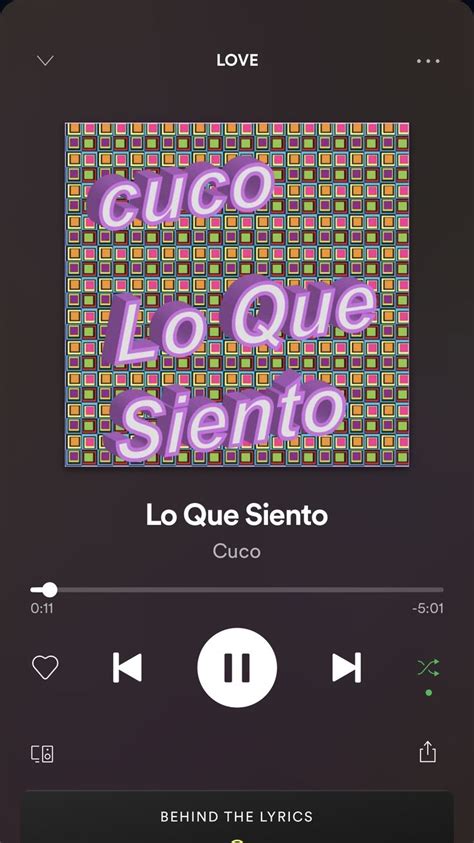 Lo Que Siento Cuco My Spotify Juliana