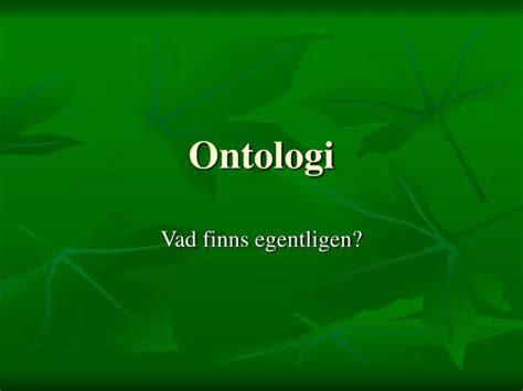 Ppt Ontologi Powerpoint Presentation Free Download Id3882670