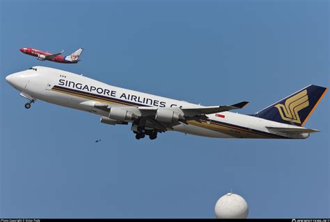 9V SFM Singapore Airlines Cargo Boeing 747 412F Photo By Victor Pody