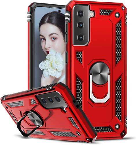 Leyi Coque Pour Samsung Galaxy S22pas S22s22 Ultra Avec Anneau Telephone Antichoc Housse De