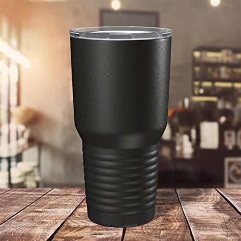 Vaso Negro De Oz Acero Inoxidable Doble Pared Con Aisl Cuotas