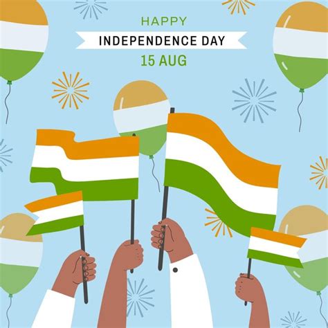 Free Vector India Independence Day Illustration