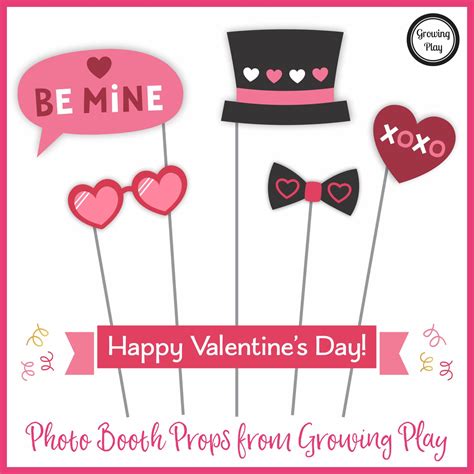 Valentine S Day Photo Booth Props Growing Play