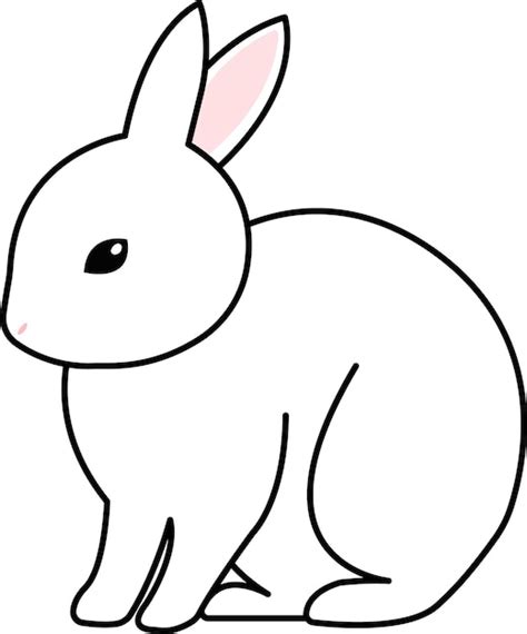 Black White Rabbit Clipart Vectors And Illustrations For Free Download