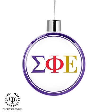 Sigma Phi Epsilon Christmas Ornament Flat Roundsigma Phi Epsilon 4