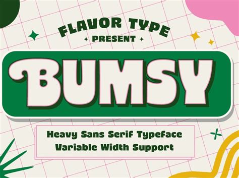 Heavy Sans Serif Typeface Bumsy By Kahaf On Dribbble