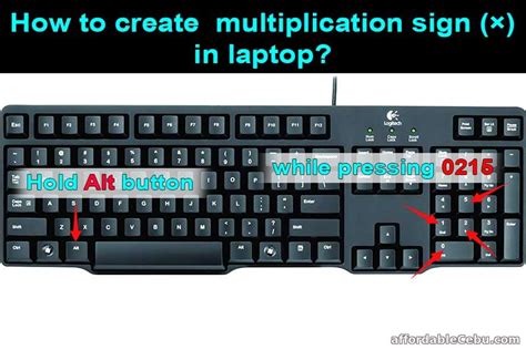 How To Type Multiplication Dot On Pc