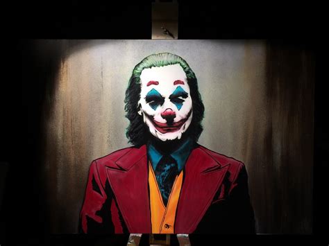 Joaquin Phoenix Joker Painting I made : r/comicbooks