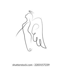 15,121 Angel Line Drawing Images, Stock Photos & Vectors | Shutterstock