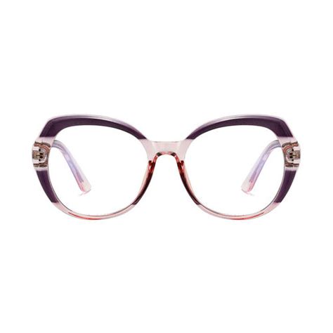 Salome Oval Purple Glasses