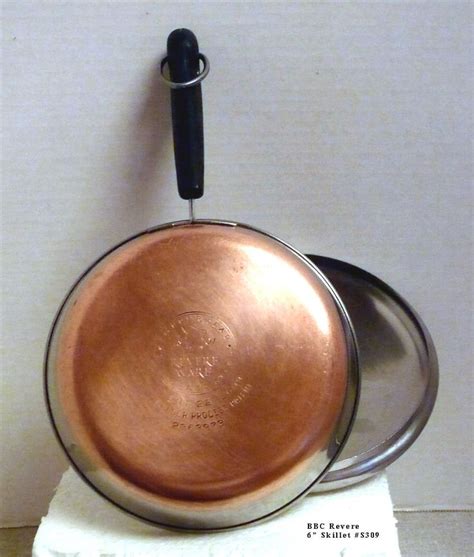 Revere Ware 6 Inch Skillet And Lid~stainless Steel And Copper Bottom~3091968 Revere Ware