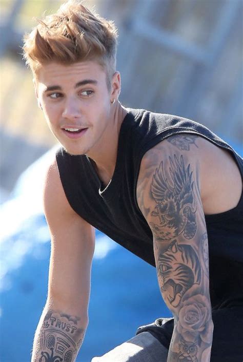 Bizzle Via Tumblr On We Heart It Justin Bieber Tattoos Justin