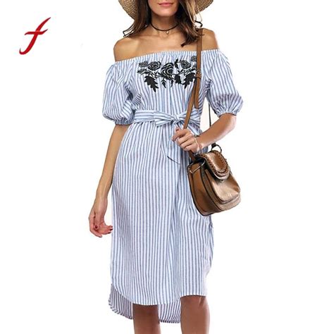 Buy 2017 Summer Dress Women Dresses Off Shoulder Dress Short Sleeve Vestidos