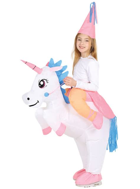 Disfraz De Unicornio Ride On Hinchable Para Ni A Funidelia