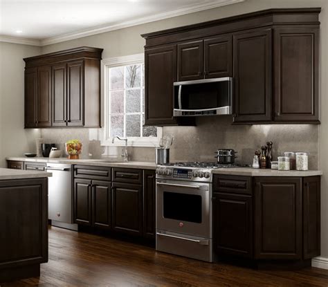 Espresso Glazed Kitchen Cabinets | Cabinets Matttroy