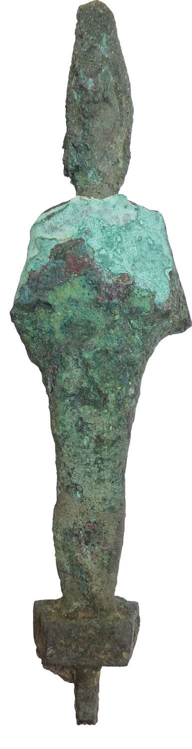 A Large Egyptian Bronze Figure Of Osiris Late Period C 700 30 B C