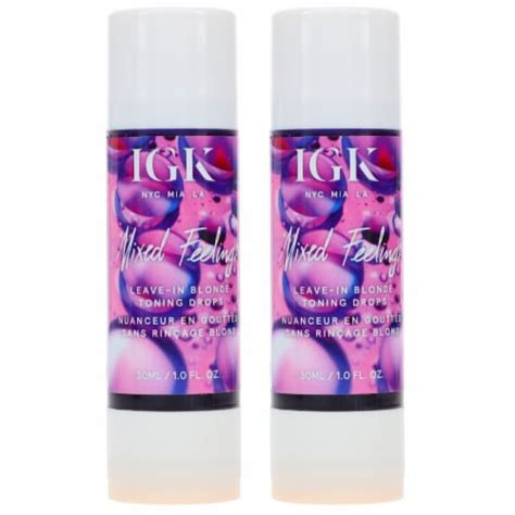 Igk Mixed Feelings Leave In Blonde Toning Drops Oz Pack Oz Qfc