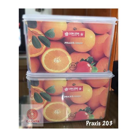 Jual Toples Plastik Tempat Penyimpan Makanan Kulkas LION STAR Praxis