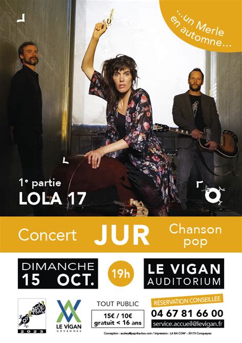 Jur Et Lola En Concert Au Vigan Le Dimanche Octobre Merle