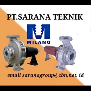 Jual Milano Pump Pompa Pt Sarana Teknik Standard End Suction