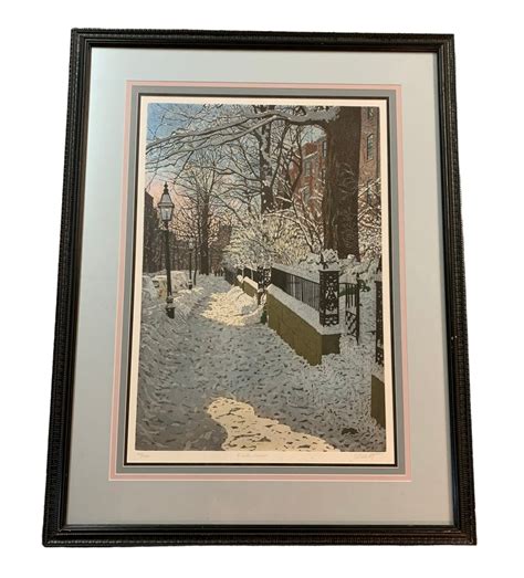 John Collette Artist Etching Print Fresh Snow Limited Edition Signed