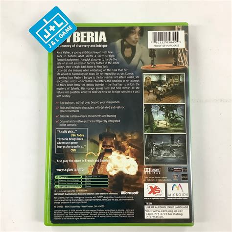 Syberia - (XB) Xbox [Pre-Owned] | J&L Game