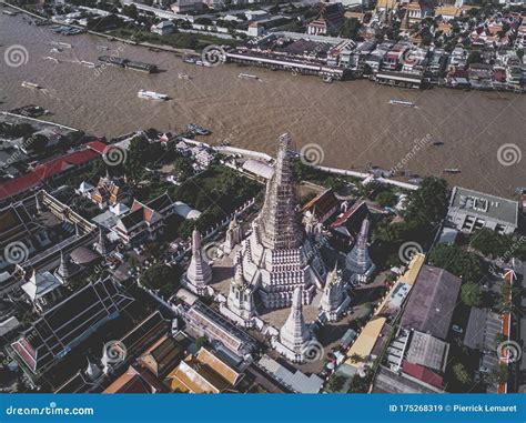 Temples From Above Grand Palace Wat Pho Wat Arun In Bangkok In