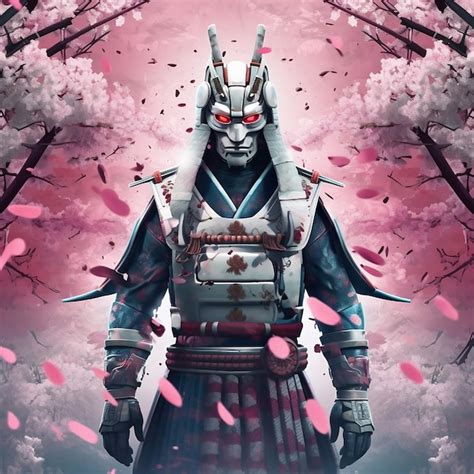 Premium Photo Cyberpunk Samurai