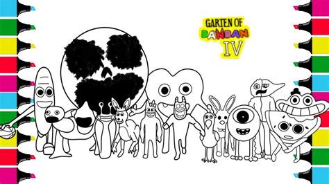 Garten Of Banban Coloring Pages How To Color All New Bosses