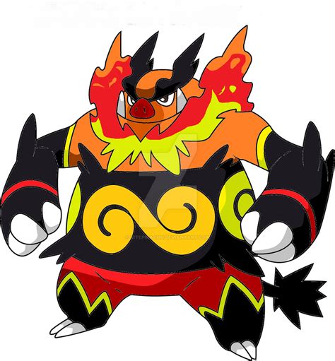 Emboar Shaded By KitePikachu On DeviantArt