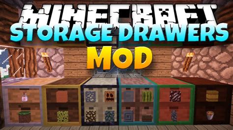 Storage Drawers Mod 1 19 1 18 2 Store Hundreds Of Items Mc Mod Net