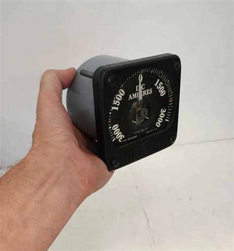 Vintage General Electric Dc Amp Meter 0 3000