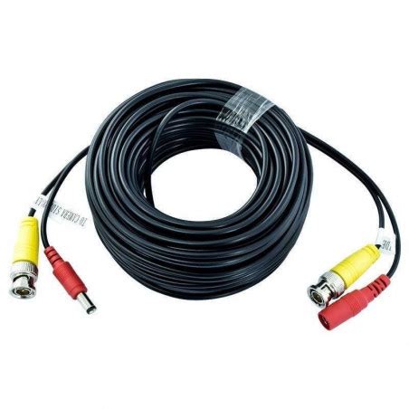 Rollo De Cable Dl Pv De Mts Para Cctv Con Fichas Bnc Se Al