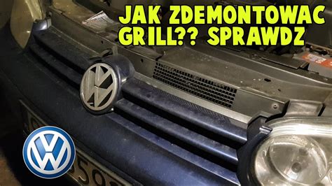 Wymiana demontaż grilla VW Golf IV Bora How to remove grill Golf IV