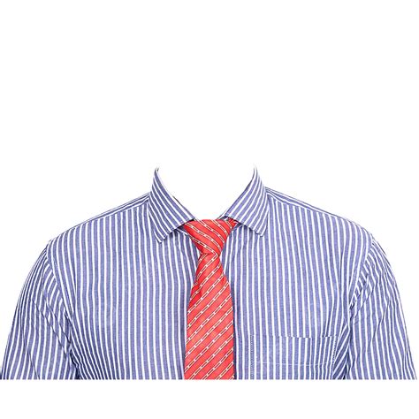 Stripe Shirt And Red Tie Shirt And Tie Shirt Tie Png Transparent