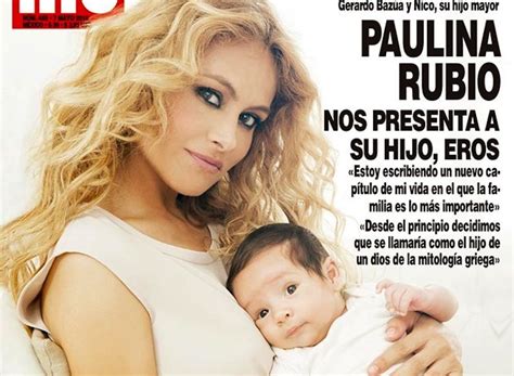 Paulina Rubio Presenta A Su Hijo Eros