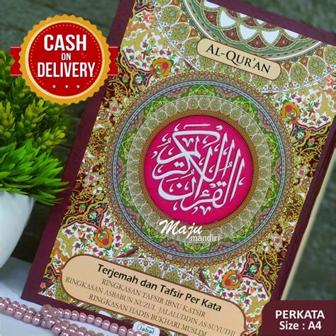 Jual Quran Per Kata A Besar Alquran Terjemah Perkata Lengkap Juz