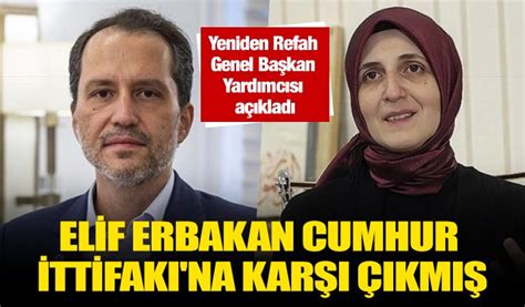 Yeniden Refah Genel Ba Kan Yard Mc S A Klad Elif Erbakan Cumhur