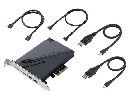 Asus Thunderboltex 3 Tr Pcie 3 0 X4 Karte Bietet Je 2× Usb C Und Displayport Computerbase