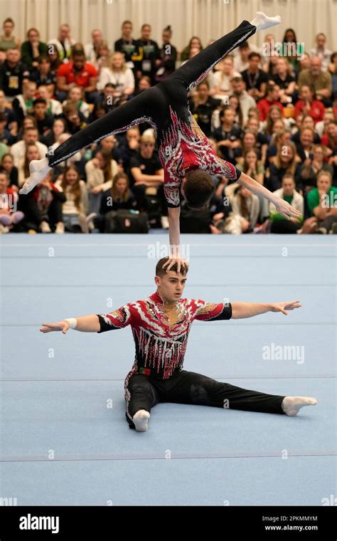 Portugal S Goncalo Parreira And Miguel Lopes Compete During The Mens