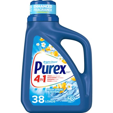 Purex Liquid Laundry Detergent With Crystals Fragrance Fresh Spring