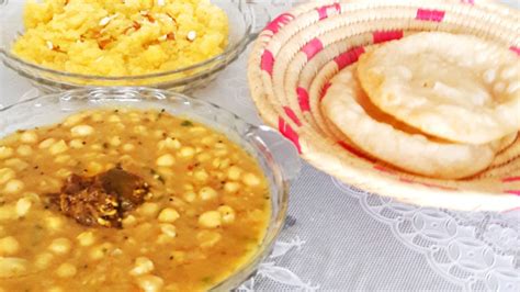 Halwa poori with chana bhaji | TastyDen