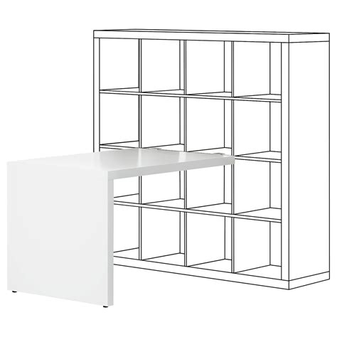 Kallax Desk White 115x76 Cm Ikea