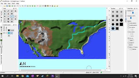 Us World painter map Minecraft Map