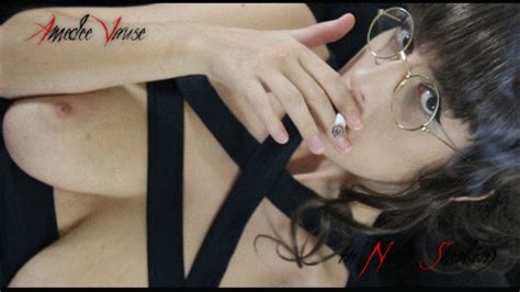 Nerdy Smoking Mobile Version Big Tits Glasses And The Thick Smoke Of A Papirosa Cigarette