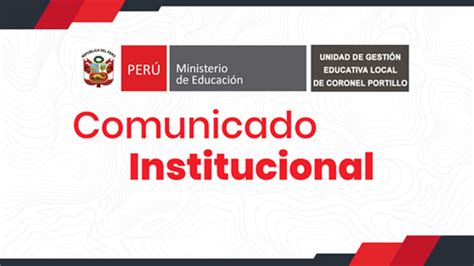 Comunicado Importante Se Comunica A Los Postulantes Al Proceso De