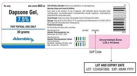 Dapsone Alembic Pharmaceuticals Inc Fda Package Insert